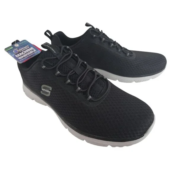 Skechers S Sport Men Pull on Sneakers Wilmer Size 10.5 Black NEW - Picture 4 of 6